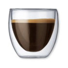 Conjunto 4 Copos Copo Parede Dupla De Vidro Bebida Quente Fri