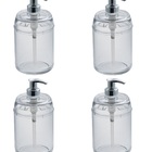 Conjunto 4 Dispenser Multiuso Com Sistema Pump 330 Ml Forma