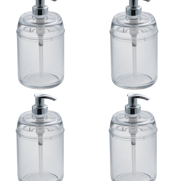 Conjunto 4 Dispenser Multiuso Com Sistema Pump 330 Ml Forma