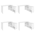 Conjunto 4 Escrivaninhas Retrô Em L Para Escritório E Home Of