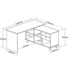 Conjunto 4 Escrivaninhas Retrô Em L Para Escritório E Home Of