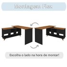 Conjunto 4 Escrivaninhas Retrô Em L Para Escritório E Home Of