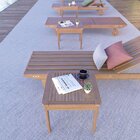 Conjunto 4 Espreguiçadeiras E 3 Mesinha De Centro Para Jardim