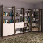 Conjunto 4 Estantes Para Livros Az Biblioteca De Canto Premiu