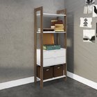 Conjunto 4 Estantes Para Livros Az Biblioteca De Canto Premiu