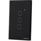 Conjunto Interruptor 4 interruptores 10A 4x2 Preto EIW 1003 Intelbras