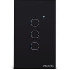 Conjunto Interruptor 4 interruptores 10A 4x2 Preto EIW 1003 Intelbras