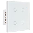 Conjunto Interruptor 4 interruptores 10A 4x4 Branco EIW 1004 Intelbras