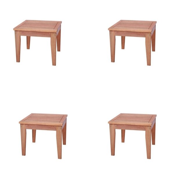 Conjunto 4 Mesas De Centro Roma Madeira Maciça Madeira