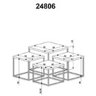 Conjunto 4 Mesas Laterais Cube Linha Complementos Vermont