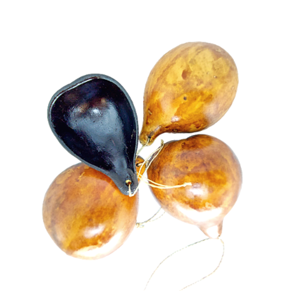 Conjunto 4 Mini Cabaças Etnia Mehinako Xingú - Mod. 1