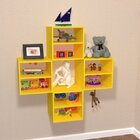 Conjunto 4 Nichos Cubo Com 1 Prateleira Montana Kit Cubos Bab