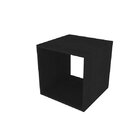 Conjunto 4 Nichos E 4 Prateleiras Kit Cubos  Preto