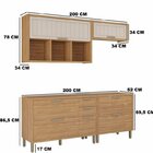 Conjunto 4 Peças Com 2 Balcões E 2 Aéreos Para Varanda Gourme