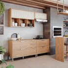 Conjunto 4 Peças Com 2 Balcões E 2 Aéreos Para Varanda Gourme