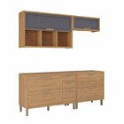 Conjunto 4 Peças Com 2 Balcões E 2 Aéreos Para Varanda Gourme