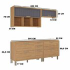 Conjunto 4 Peças Com 2 Balcões E 2 Aéreos Para Varanda Gourme