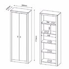 Conjunto 4 Peças Com Escrivaninha, Estante, Armário Multiuso