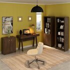 Conjunto 4 Peças Com Escrivaninha, Estante Livreiro, Com 2 Po