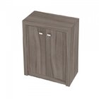 Conjunto 4 Peças Com Mesa Para Escritório Em L, Armários Alto