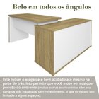 Conjunto 4 Peças Mesa Em L Armário Alto Baixo Gaveteiro Smart