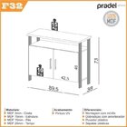 Conjunto 4 Peças Para Escritório Office Industrial 1 Mesa Esc