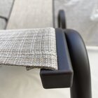 Conjunto 4 Poltronas Cannes Alumínio Café/bege Mesclado