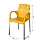 Conjunto 4 Poltronas Deluxe Amarela Amarelo