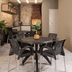 Conjunto 4 Poltronas Deluxe Preta Preto