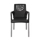 Conjunto 4 Poltronas Deluxe Preta Preto