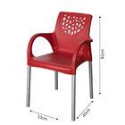 Conjunto 4 Poltronas Deluxe Vermelha Vermelho