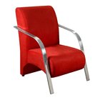 Conjunto 4 Poltronas Sevilha Braço Em Metal Cadeira Decorativ