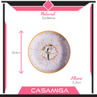 Conjunto 4 Prato Sobremesa Cerâmica 20,4cm Sussurro Pássaro