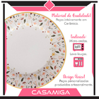 Conjunto 4 Pratos Fundo Cerâmica Ashley 587ml Amarelo