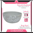 Conjunto 4 Pratos Fundo Sopa Cerâmica Anastásia 611ml Cinza