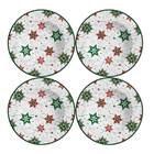 Conjunto 4 Pratos Fundos De Natal - Alleanza