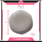 Conjunto 4 Pratos Raso Cerâmica 27cm Concreto Cinza