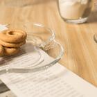 Conjunto 4 Pratos Sobremesa De Vidro Butterfly 17 Cm - Wolff