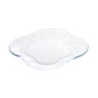 Conjunto 4 Pratos Sobremesa De Vidro Butterfly 17 Cm - Wolff