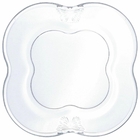 Conjunto 4 Pratos Sobremesa De Vidro Butterfly 17 Cm - Wolff