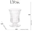 Conjunto 4 Taça Para Licor 55ml De Vidro Alto Relevo - Lyor