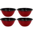 Conjunto 4 Tigelas Esmaltadas Ágata 500ml Bowls Para Servir E