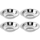 Conjunto 4 Tigelas Fundas Redondas 14cm Bowls Em Aço Inox 225