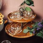 Conjunto 4 Xícaras Café Cristal C/píres Coração Pearl 85ml Ro