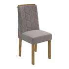 Conjunto 4 cadeiras Astrid Amêndoa/ - Móveis Lopas