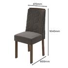 Conjunto 4 cadeiras Astrid Imbuia/ - Móveis Lopas