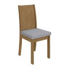 Conjunto 4 cadeiras Athenas Amêndoa/ - Móveis Lopas