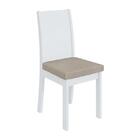 Conjunto 4 cadeiras Athenas Branco/ - Móveis Lopas