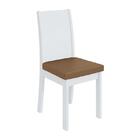Conjunto 4 cadeiras Athenas Branco/ - Móveis Lopas