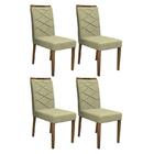 Conjunto 4 cadeiras Caroline Imbuia/ - Pr Móveis